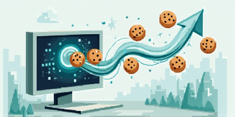 Ilustracija kolačića na web stranici